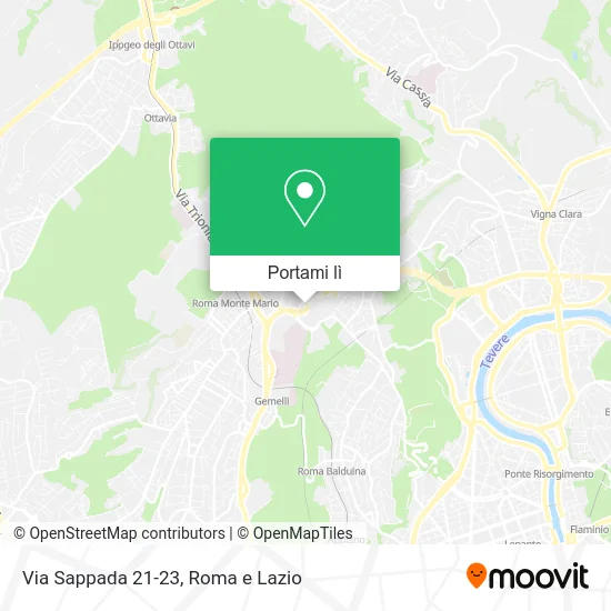 Mappa Via Sappada 21-23