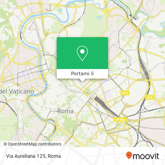 Mappa Via Aureliana 125