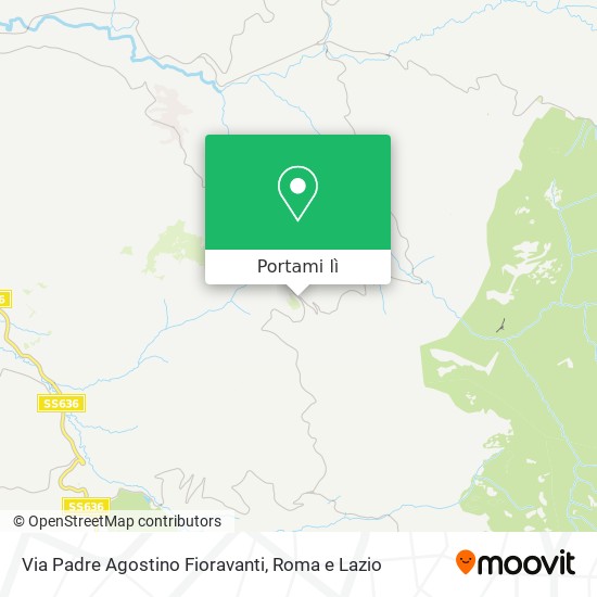 Mappa Via Padre Agostino Fioravanti