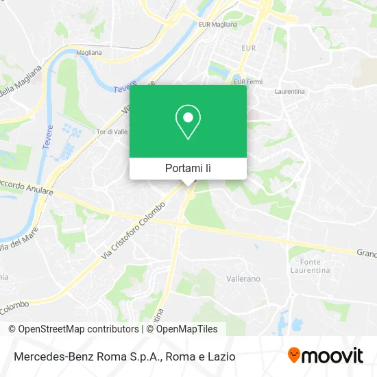 Mappa Mercedes-Benz Roma S.p.A.