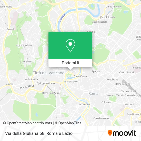 Mappa Via della Giuliana 58