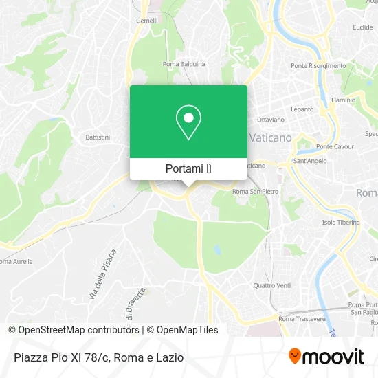 Mappa Piazza Pio XI 78/c