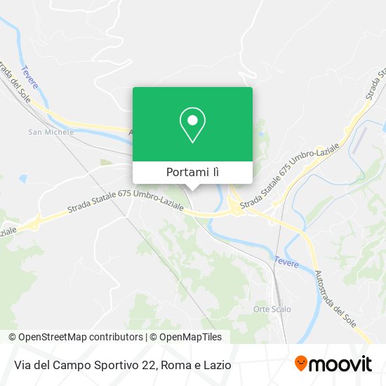 Mappa Via del Campo Sportivo 22