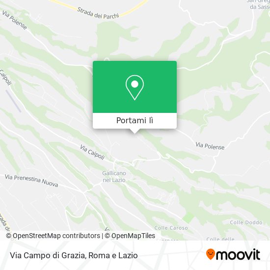 Mappa Via Campo di Grazia