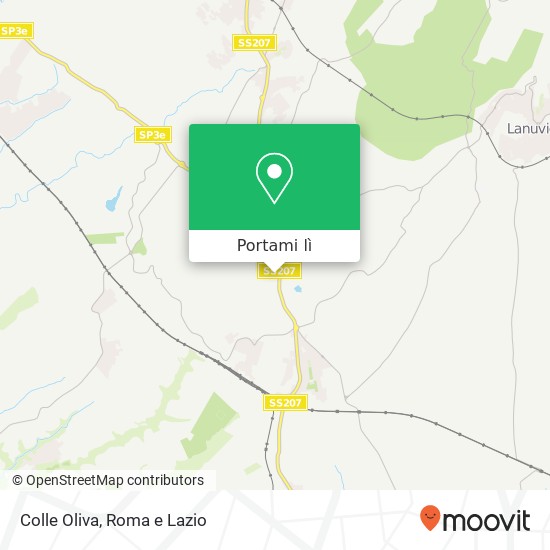Mappa Colle Oliva