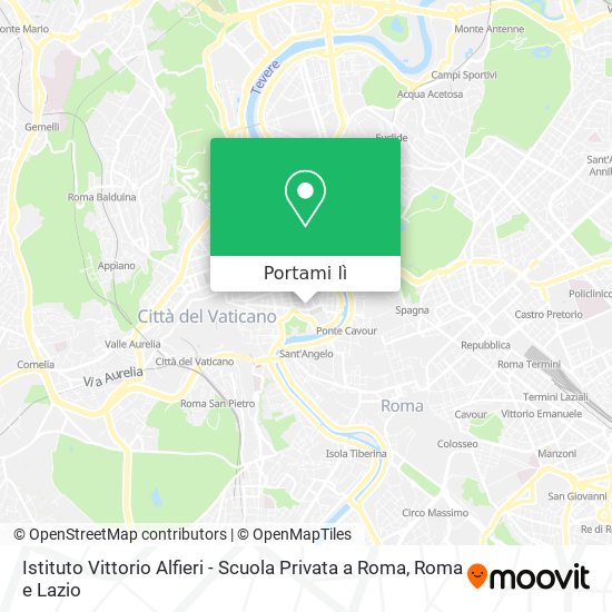 Mappa Istituto Vittorio Alfieri - Scuola Privata a Roma