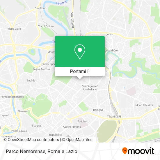 Mappa Parco Nemorense