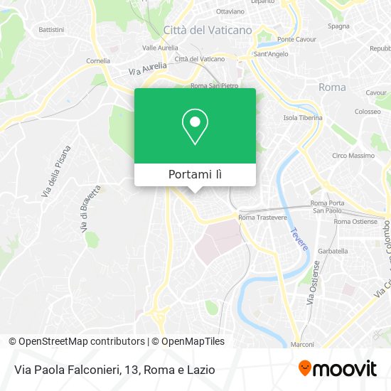 Mappa Via Paola Falconieri, 13