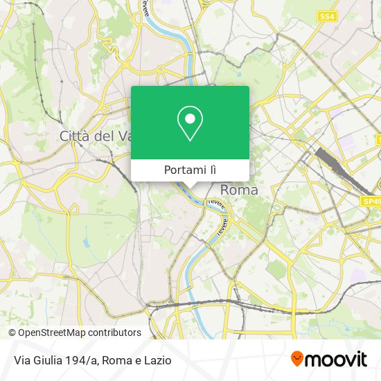 Mappa Via Giulia 194/a
