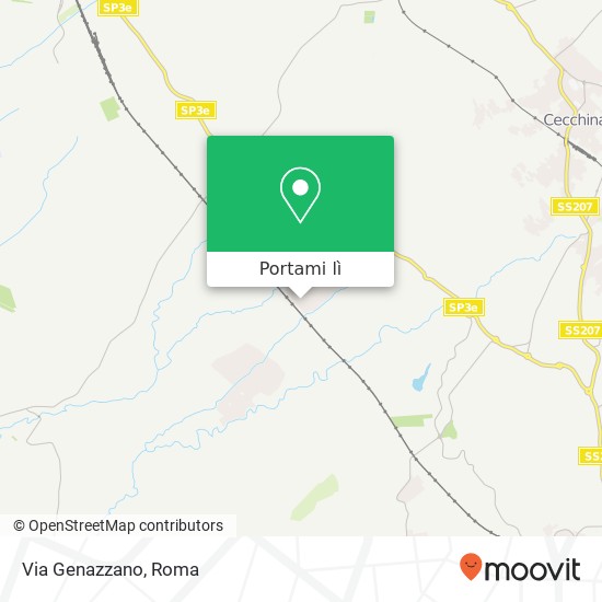 Mappa Via Genazzano