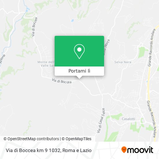 Mappa Via di Boccea km 9 1032