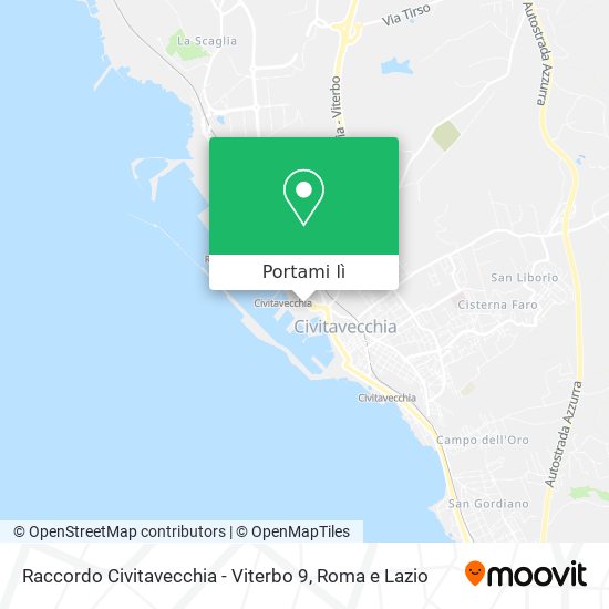 Mappa Raccordo Civitavecchia - Viterbo 9