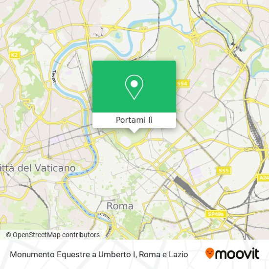 Mappa Monumento Equestre a Umberto I