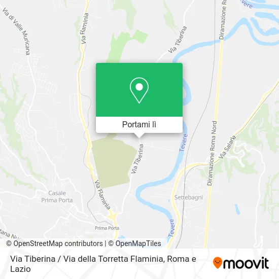 Mappa Via Tiberina / Via della Torretta Flaminia