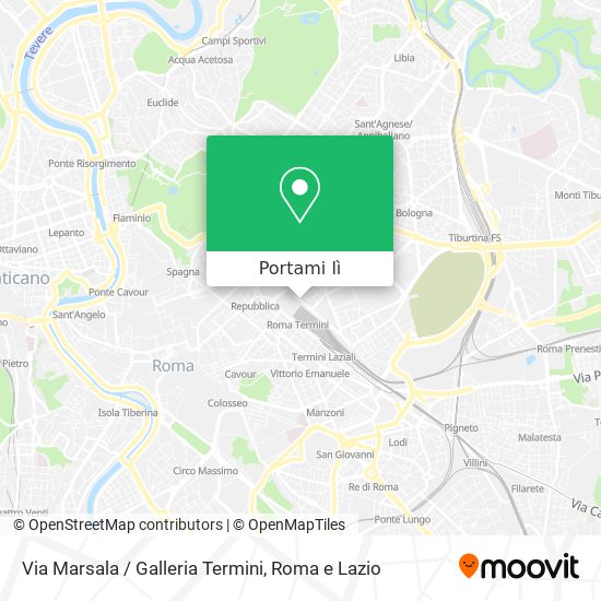 Mappa Via Marsala / Galleria Termini