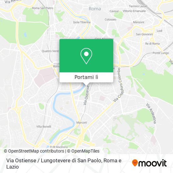 Mappa Via Ostiense / Lungotevere di San Paolo