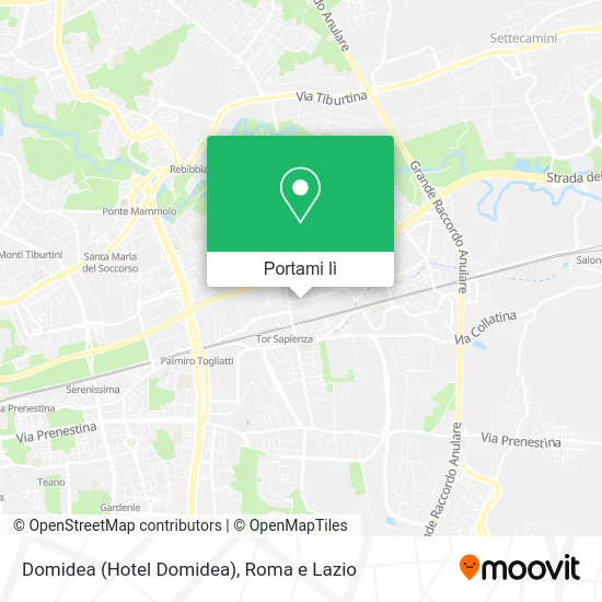 Mappa Domidea (Hotel Domidea)