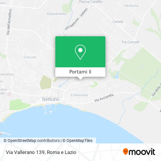 Mappa Via Vallerano 139