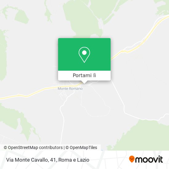 Mappa Via Monte Cavallo, 41