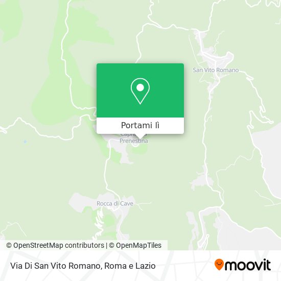 Mappa Via Di San Vito Romano