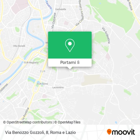 Mappa Via Benozzo Gozzoli, 8