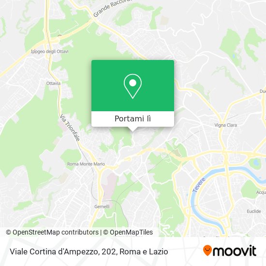 Mappa Viale Cortina d'Ampezzo, 202