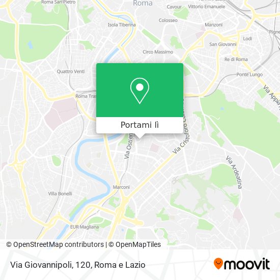 Mappa Via Giovannipoli, 120