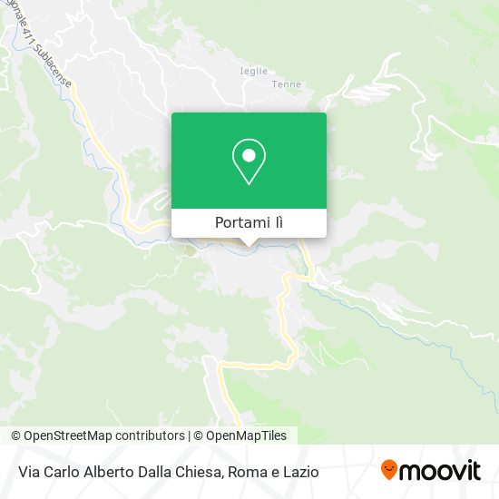 Mappa Via Carlo Alberto Dalla Chiesa