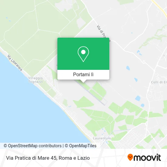 Mappa Via Pratica di Mare 45