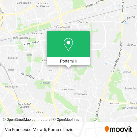 Mappa Via Francesco Maratti