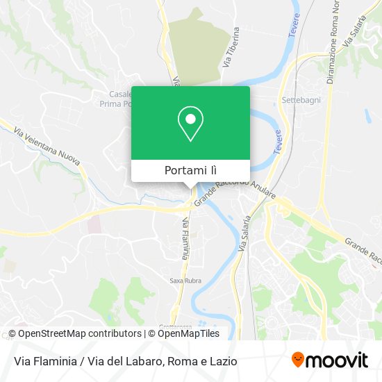 Mappa Via Flaminia / Via del Labaro