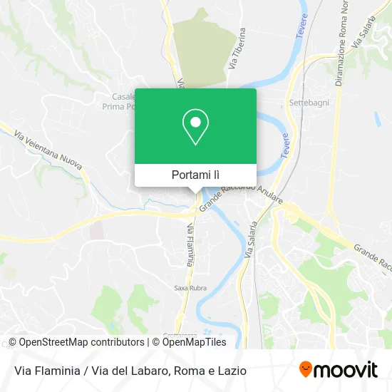 Mappa Via Flaminia / Via del Labaro