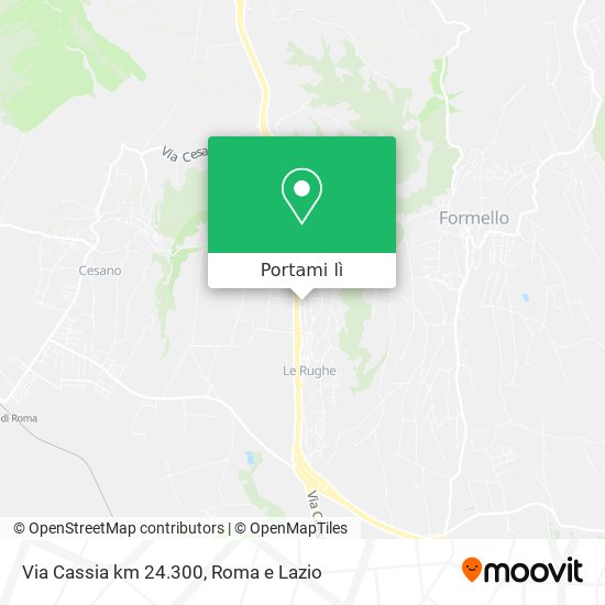 Mappa Via Cassia km 24.300