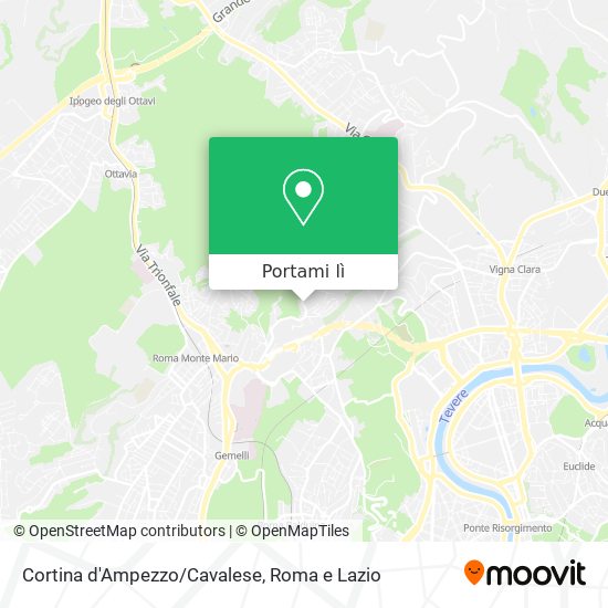 Mappa Cortina d'Ampezzo/Cavalese