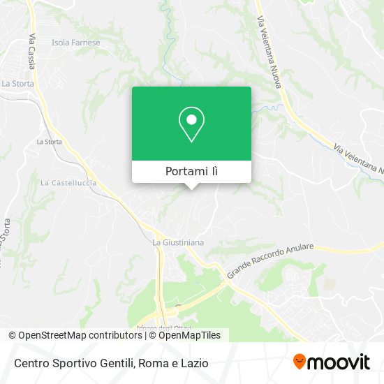 Mappa Centro Sportivo Gentili