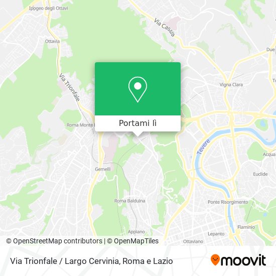 Mappa Via Trionfale / Largo Cervinia