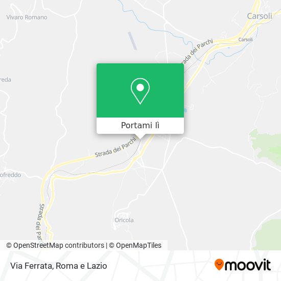 Mappa Via Ferrata