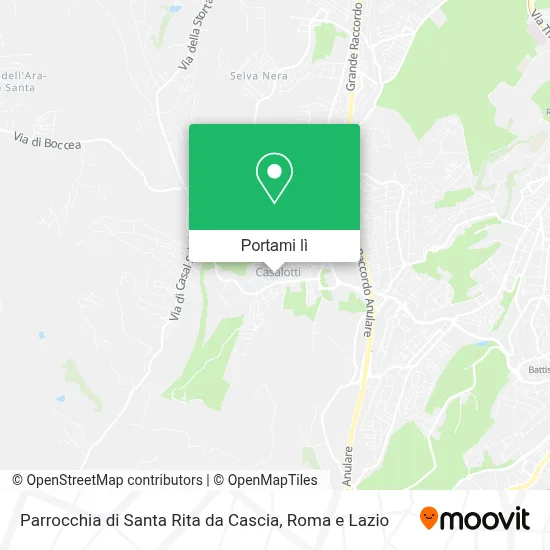 Mappa Parrocchia di Santa Rita da Cascia