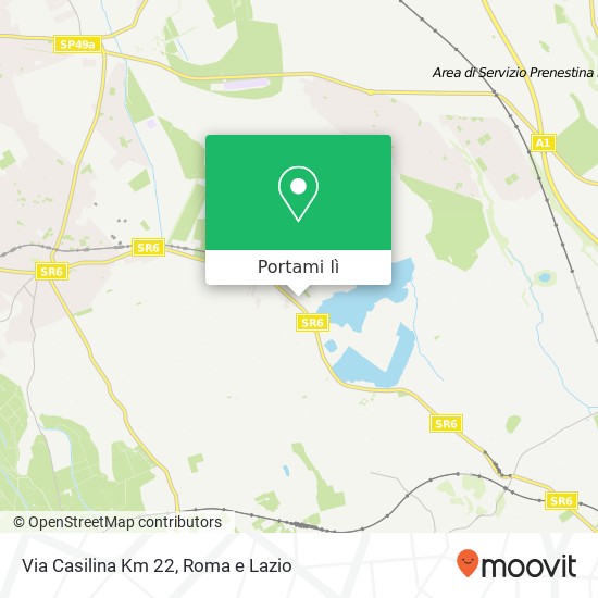 Mappa Via Casilina Km 22