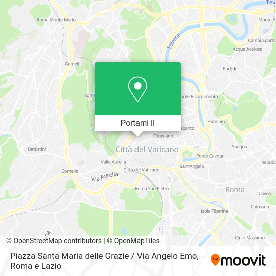 Mappa Piazza Santa Maria delle Grazie / Via Angelo Emo