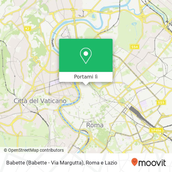 Mappa Babette (Babette - Via Margutta)