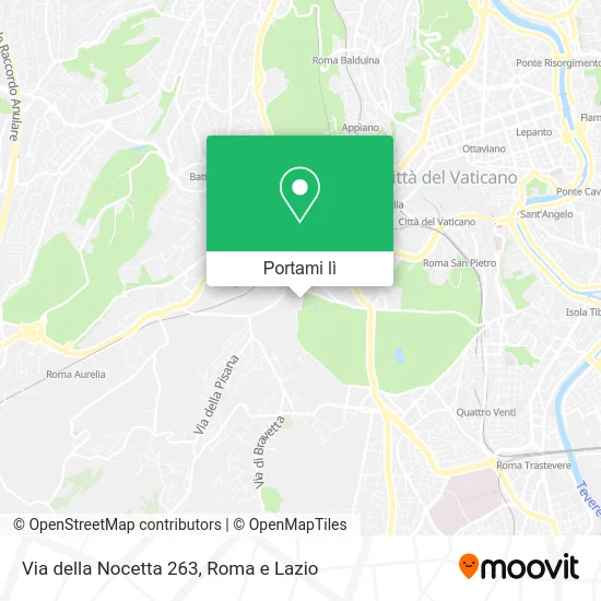Mappa Via della Nocetta 263