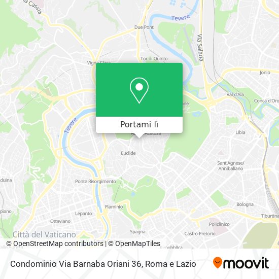 Mappa Condominio Via Barnaba Oriani 36