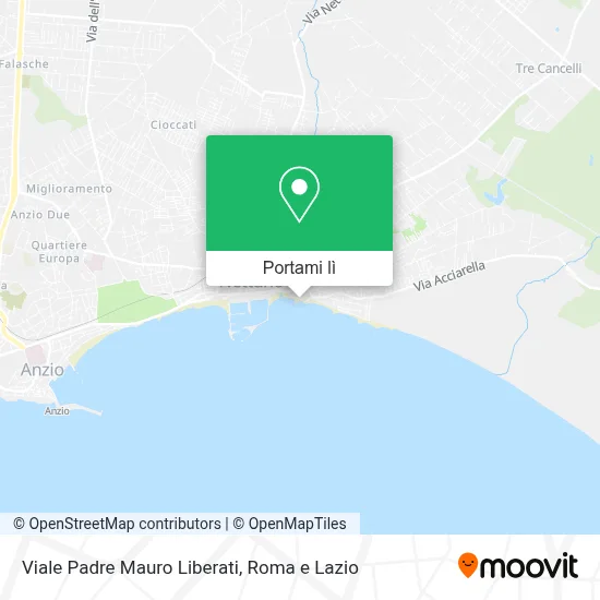 Mappa Viale Padre Mauro Liberati