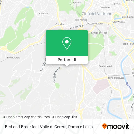 Mappa Bed and Breakfast Valle di Cerere