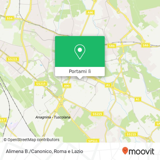 Mappa Alimena B./Canonico