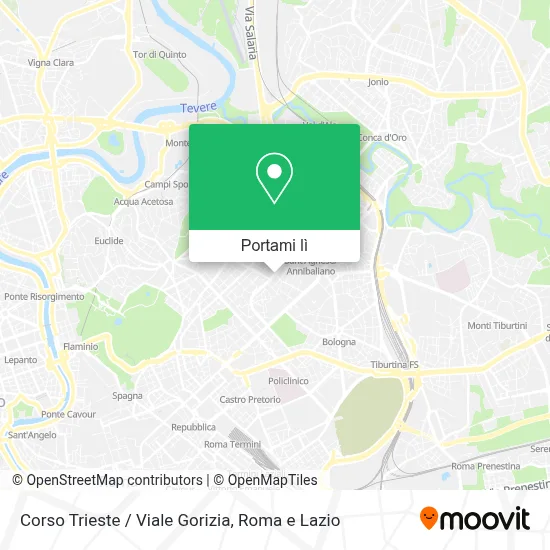 Mappa Corso Trieste / Viale Gorizia