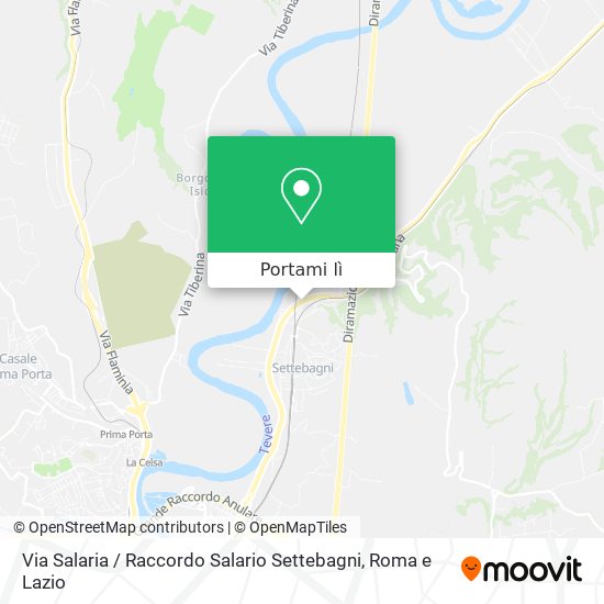 Mappa Via Salaria / Raccordo Salario Settebagni