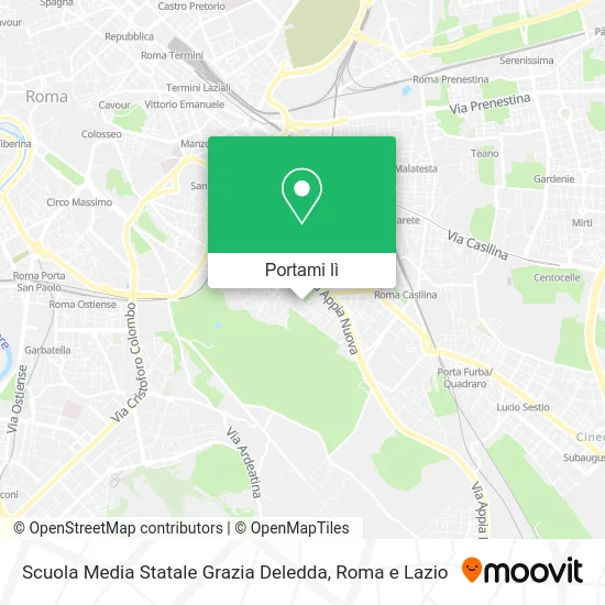 Mappa Scuola Media Statale Grazia Deledda