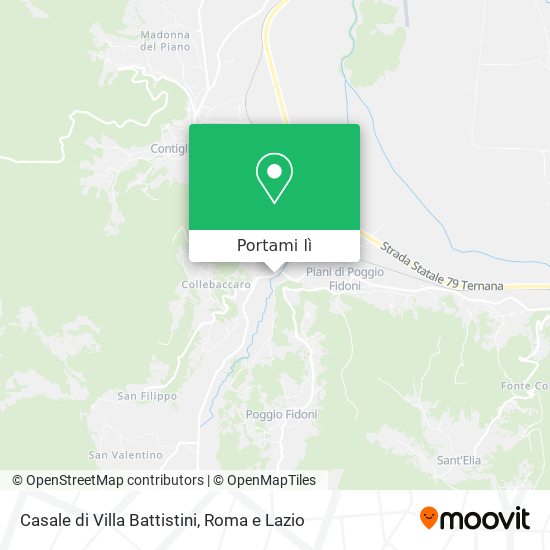 Mappa Casale di Villa Battistini